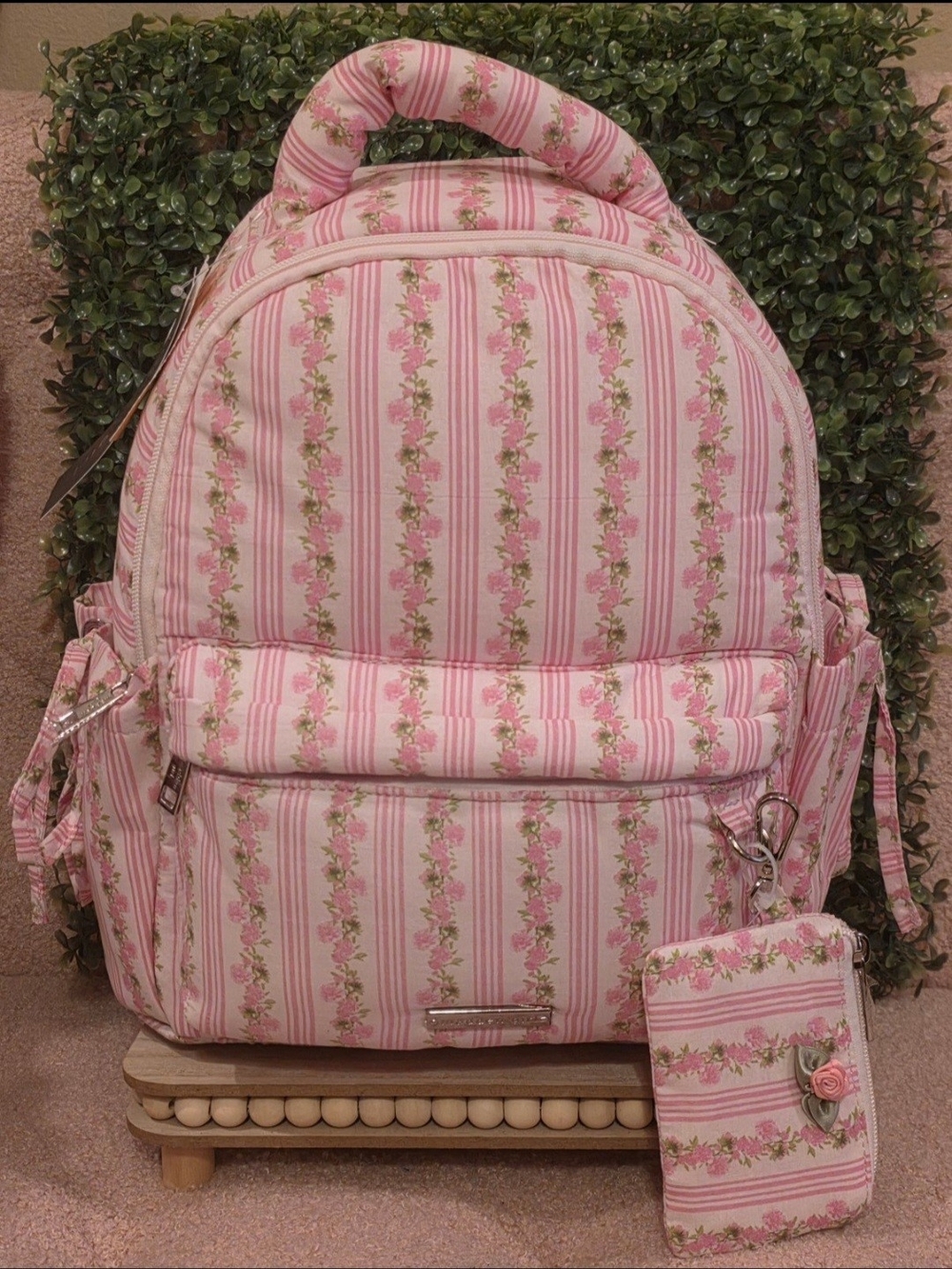 Mini Pink Floral Backpack by Madden Girl. Love Shack Fancy Inspired. NWT - Picture 1 of 5